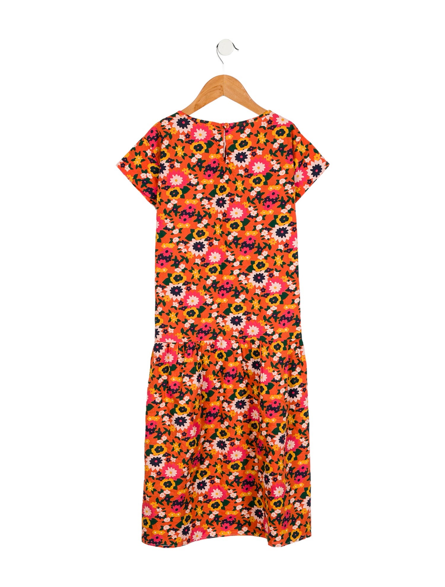 The Animals Observatory Girls' Floral Dress