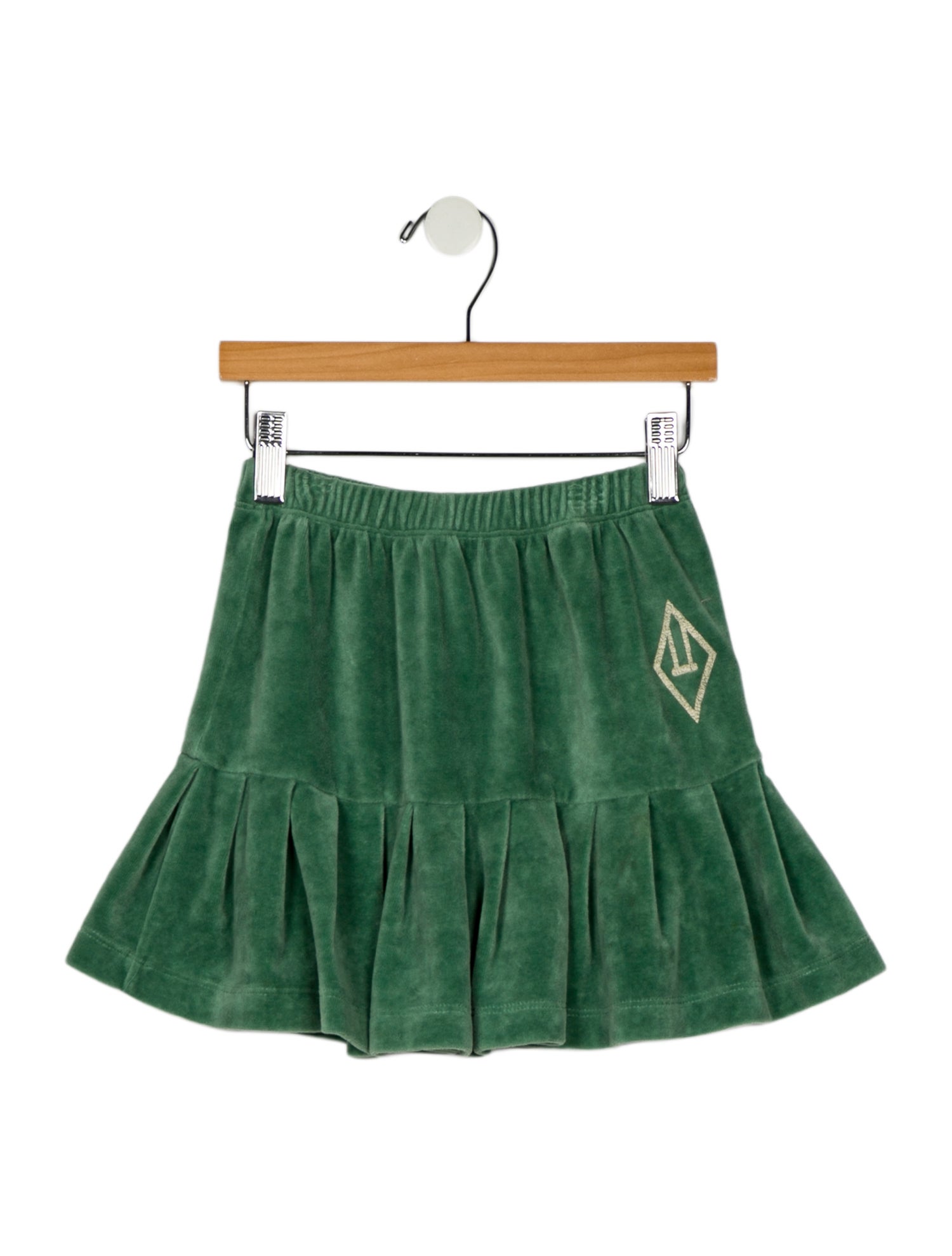 The Animals Observatory kid girls' green and yellow skirt