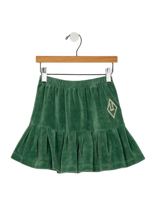 The Animals Observatory kid girls' green and yellow skirt