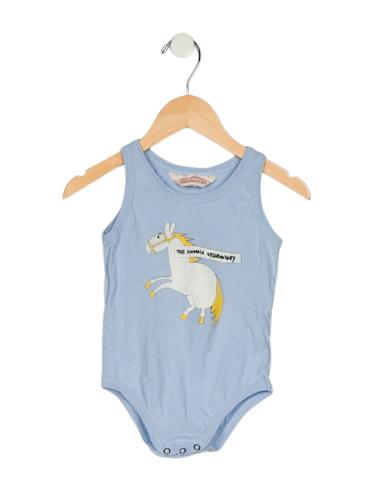 The Animals Observatory Infant Boy's Graphic Sleeveless Onesie