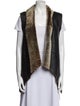 Truth and Pride Shearling Colorblock Pattern Fur Jacket