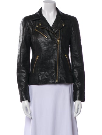 Truth and Pride Leather Biker Jacket