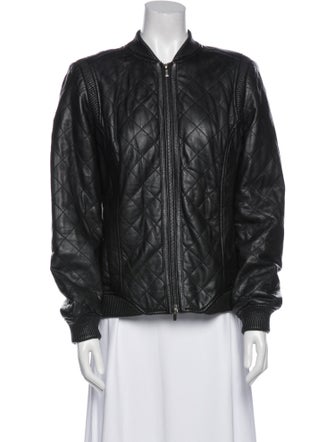 Truth and Pride Leather Bomber Jacket