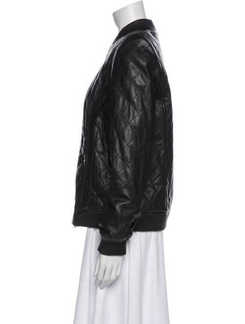 Truth and Pride Leather Bomber Jacket
