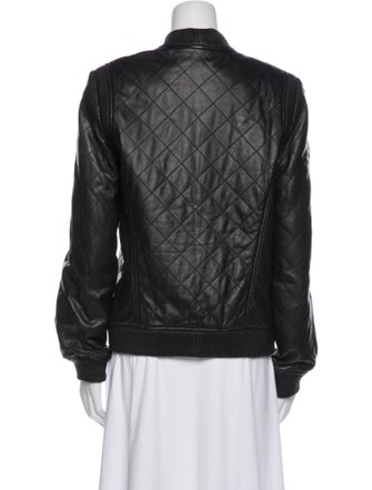 Truth and Pride Leather Bomber Jacket