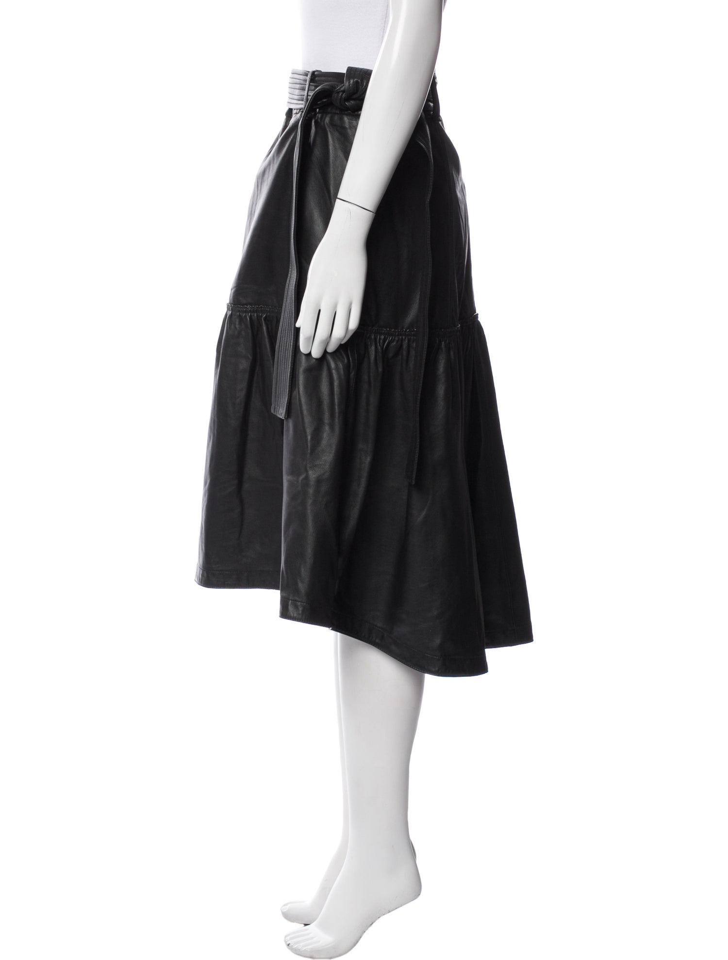 Truth and Pride Leather Midi Length Skirt w/ Tags