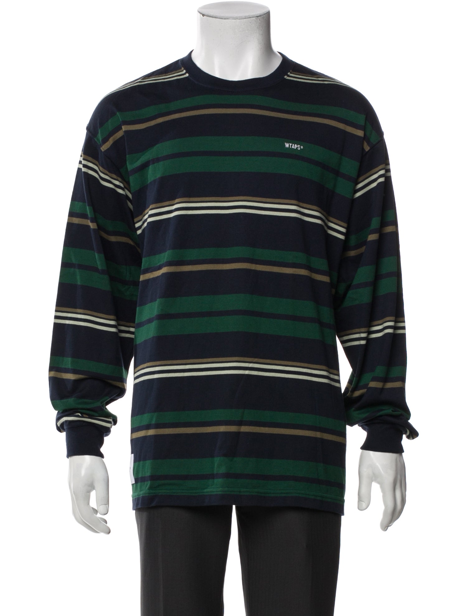 Wtaps Striped Crew Neck T-Shirt w/ Tags