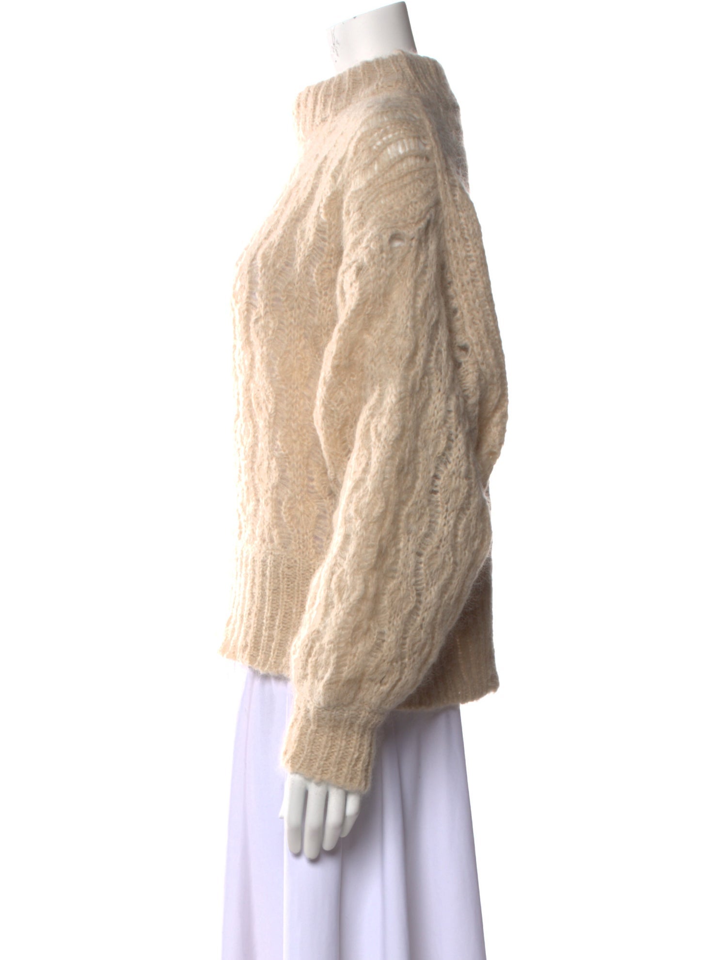 Tara Jarmon Mohair Mock Neck Sweater