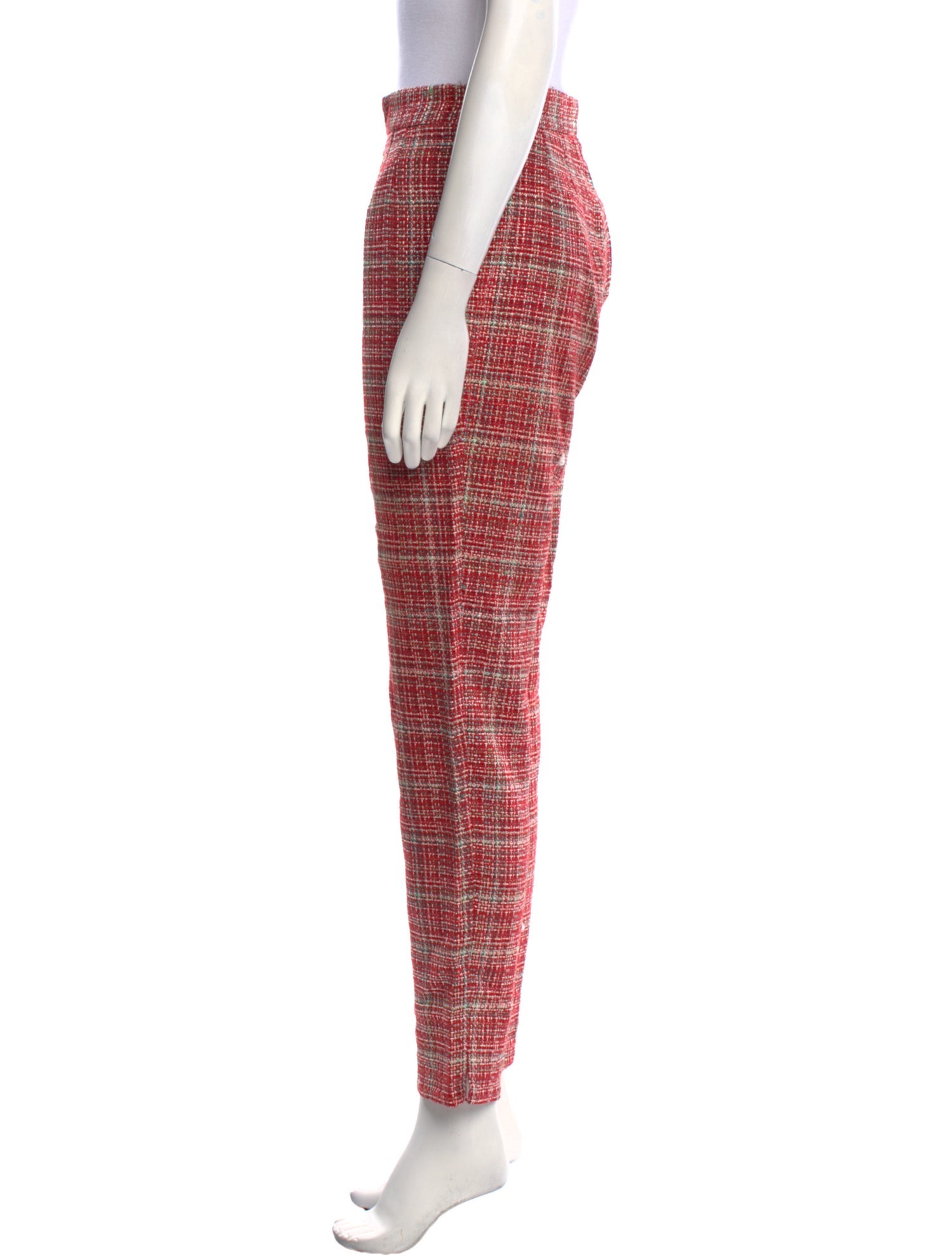 Tara Jarmon Tweed Pattern Straight Leg Pants