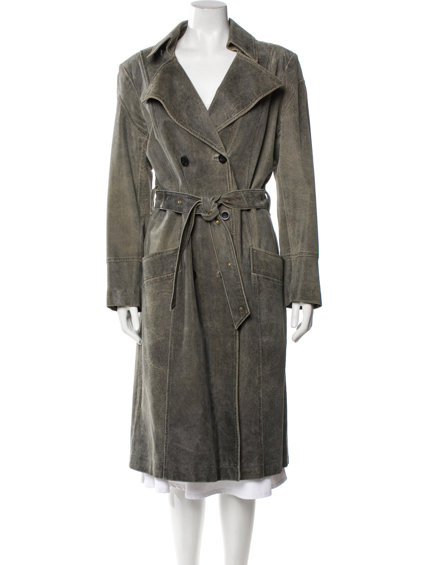 Tara Jarmon Suede Trench Coat