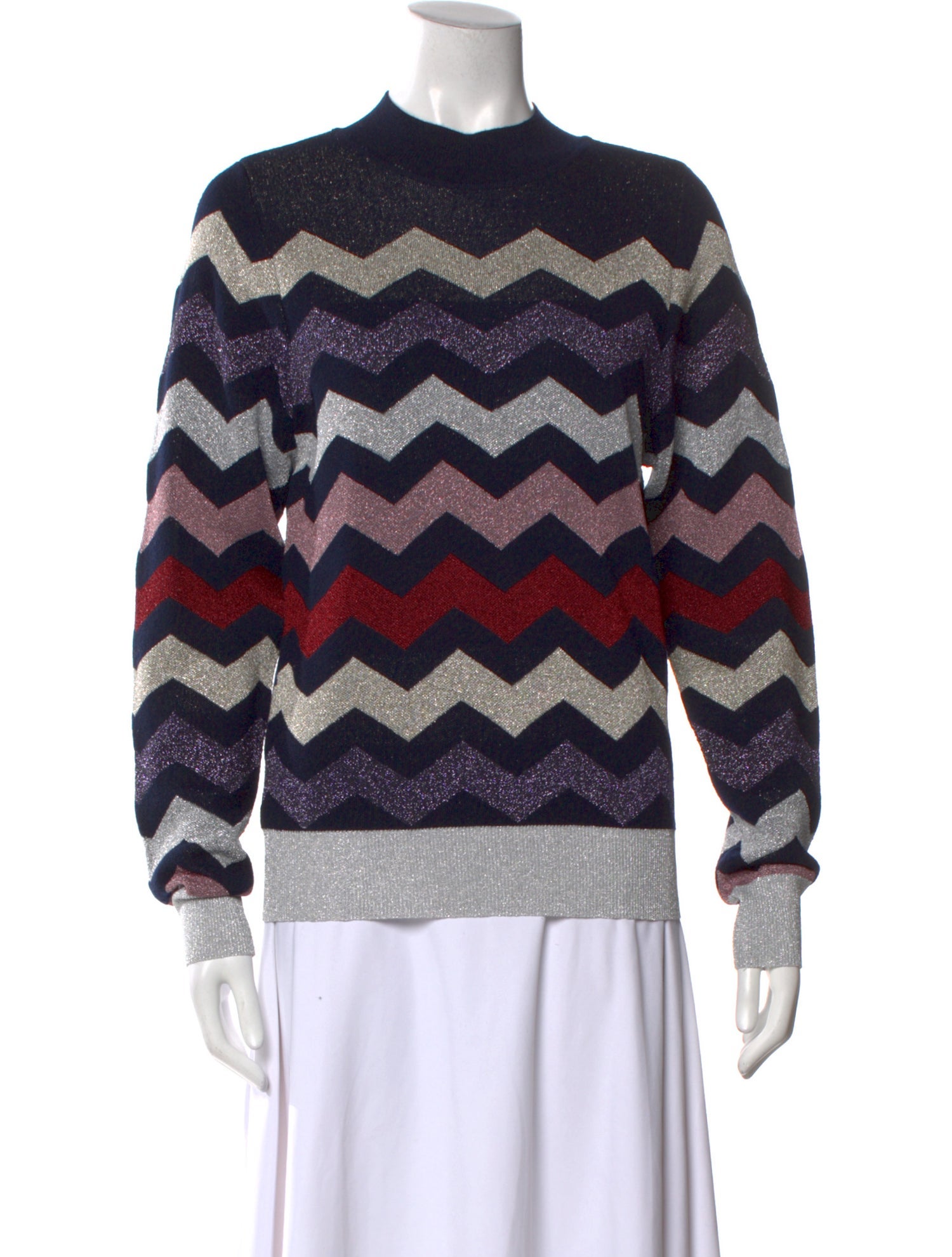Tara Jarmon Striped Crew Neck Sweater