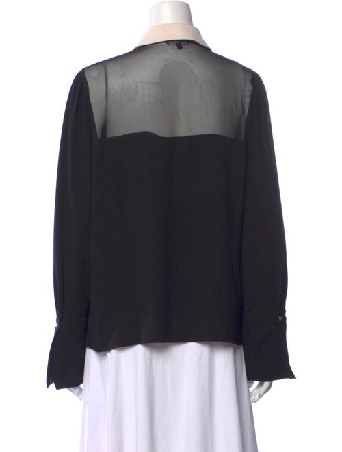 Tara Jarmon Long Sleeve Button-Up Top