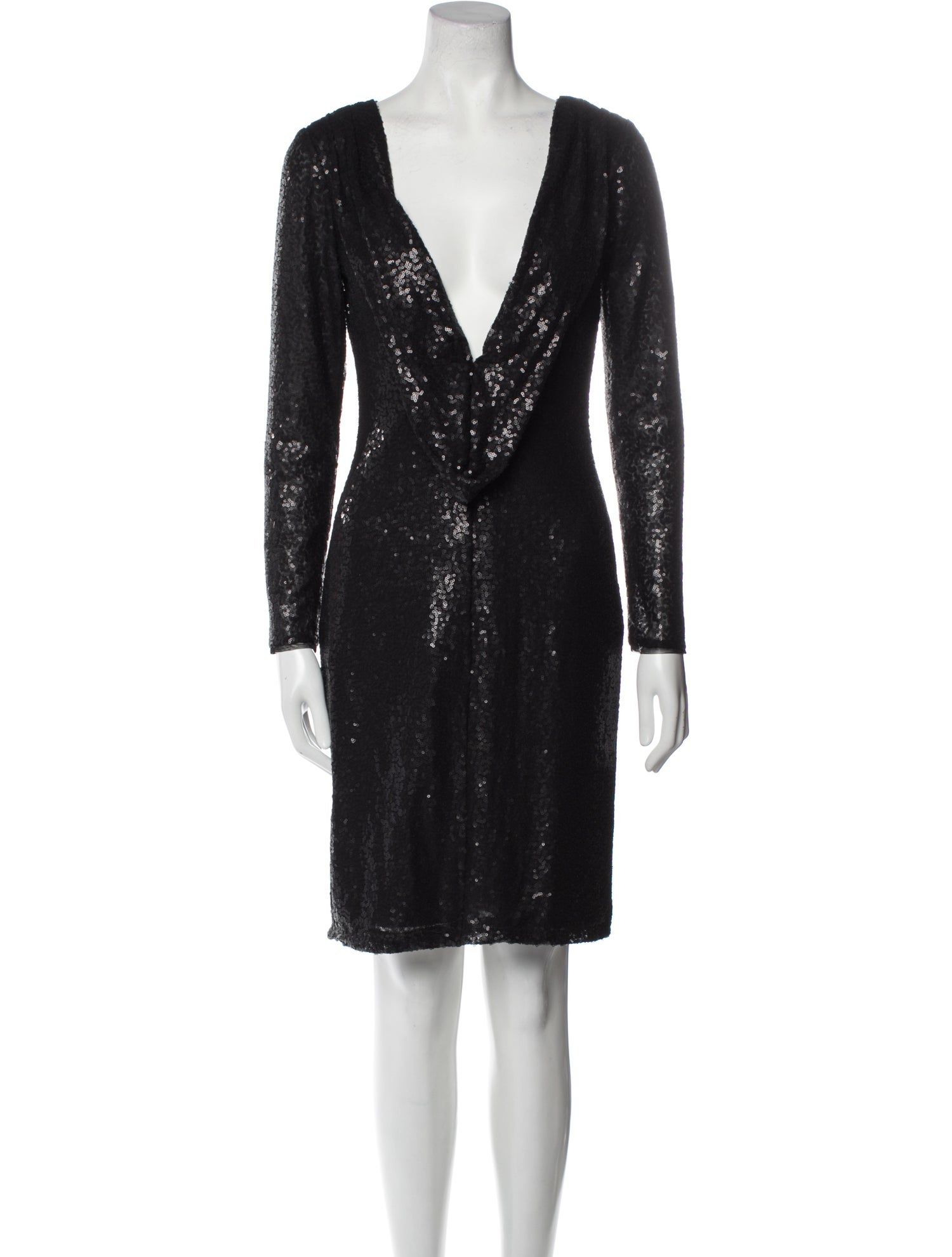 tadashi shoji black sequin dress Duin Sequin Hourglass Embroidered Gown
