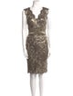 Tadashi Shoji Lace Pattern Knee-Length Dress