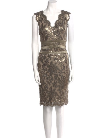 Tadashi Shoji Dresses Lace Pattern Knee-Length Dress US 2 | XS