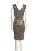 Tadashi Shoji Lace Pattern Knee-Length Dress