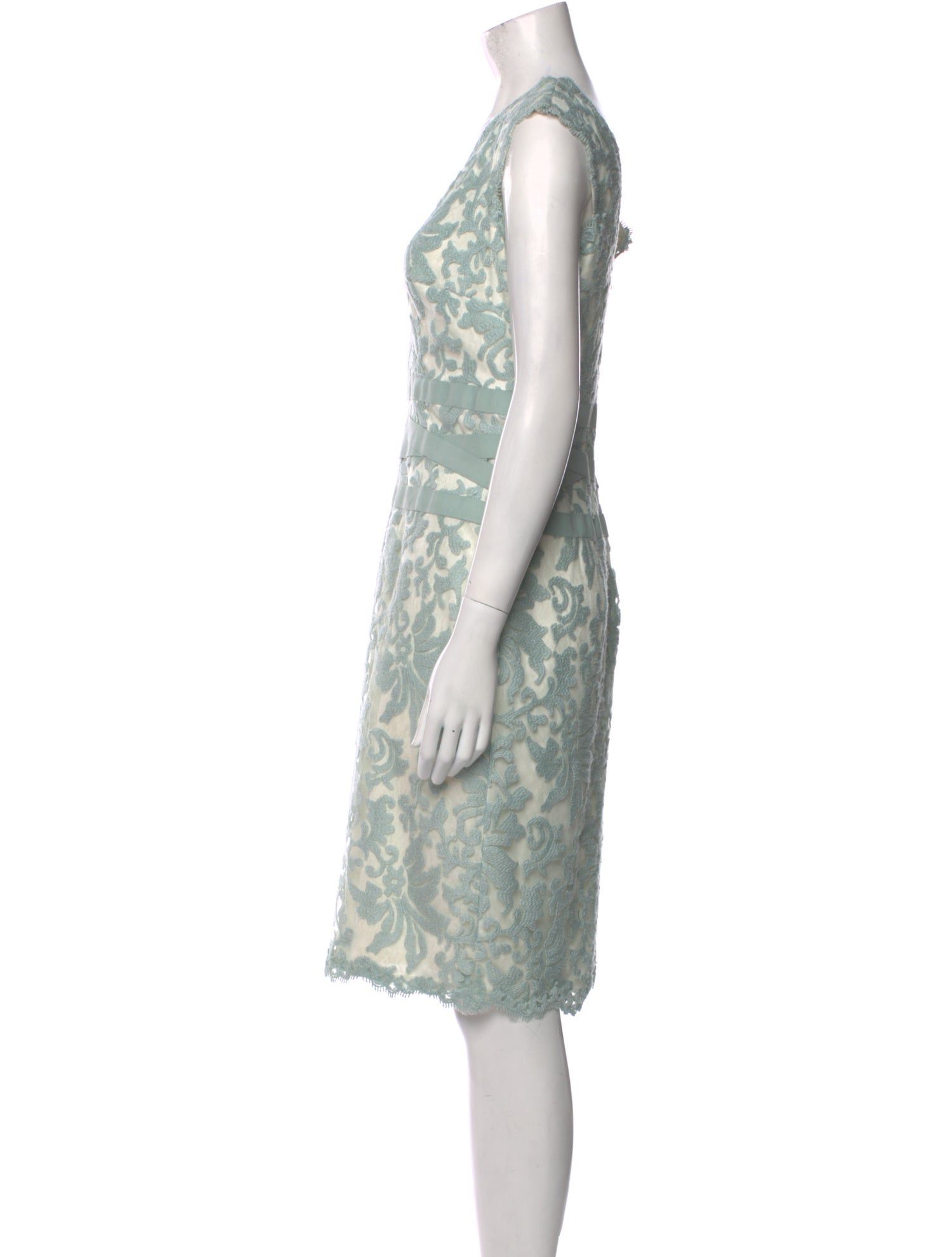 Tadashi Shoji Lace Pattern Knee-Length Dress