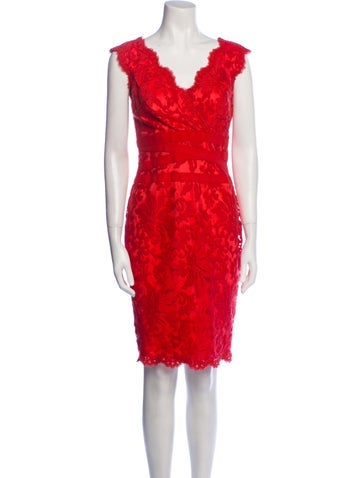 Tadashi Shoji Dresses Lace Pattern Knee-Length Dress S