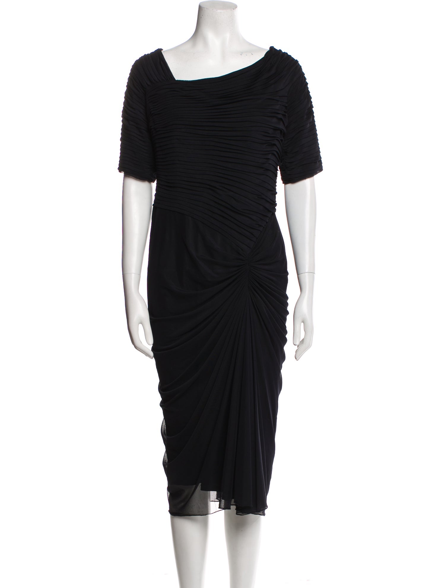 Tadashi Shoji Cowl Neck Midi Length Dress