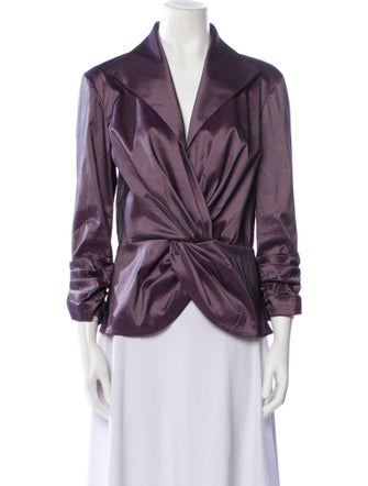 Tadashi Shoji V-Neck Three-Quarter Sleeve Blouse