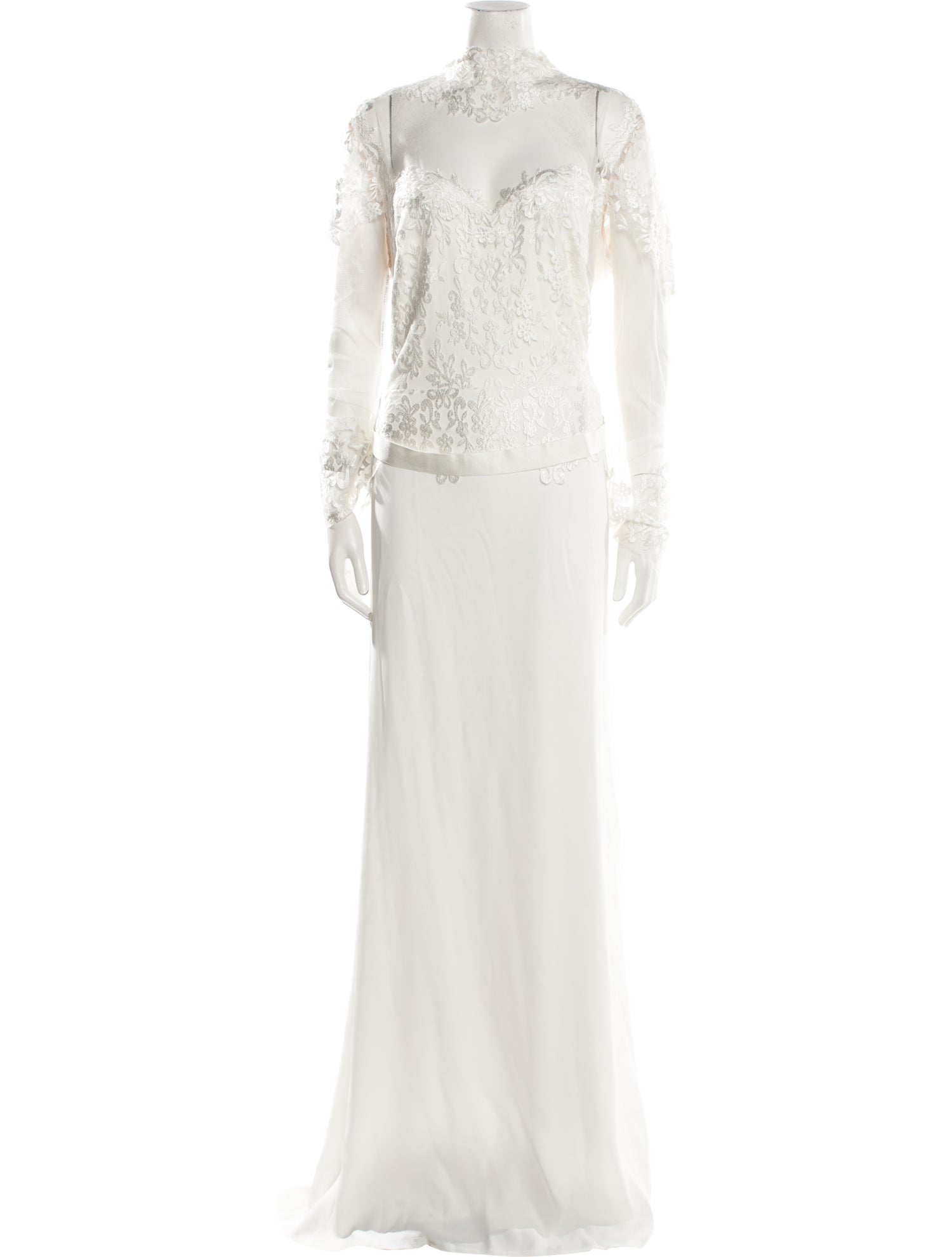 Tadashi Shoji Lace Pattern Long Dress w/ Tags