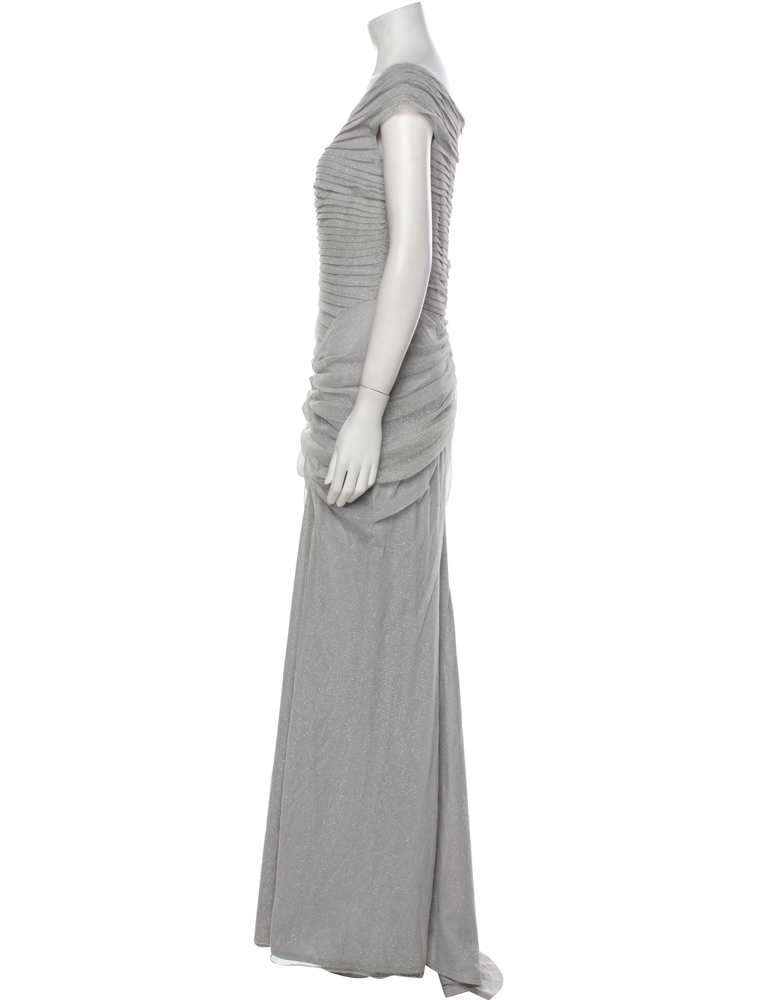 Tadashi Shoji One-Shoulder Long Dress