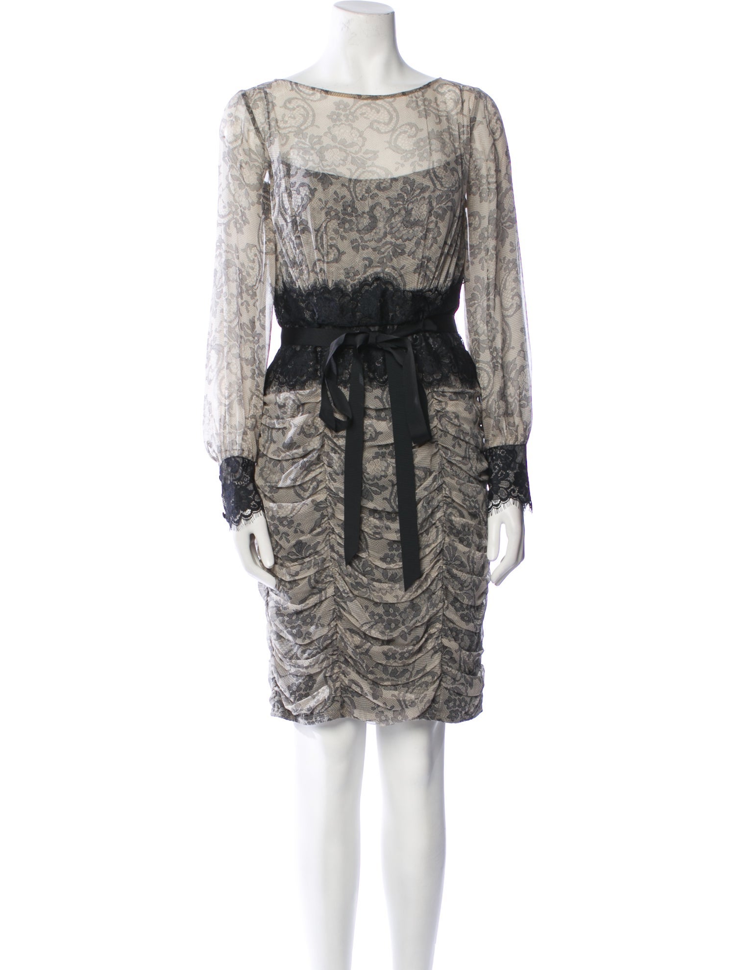 Tadashi Shoji Silk Knee-Length Dress