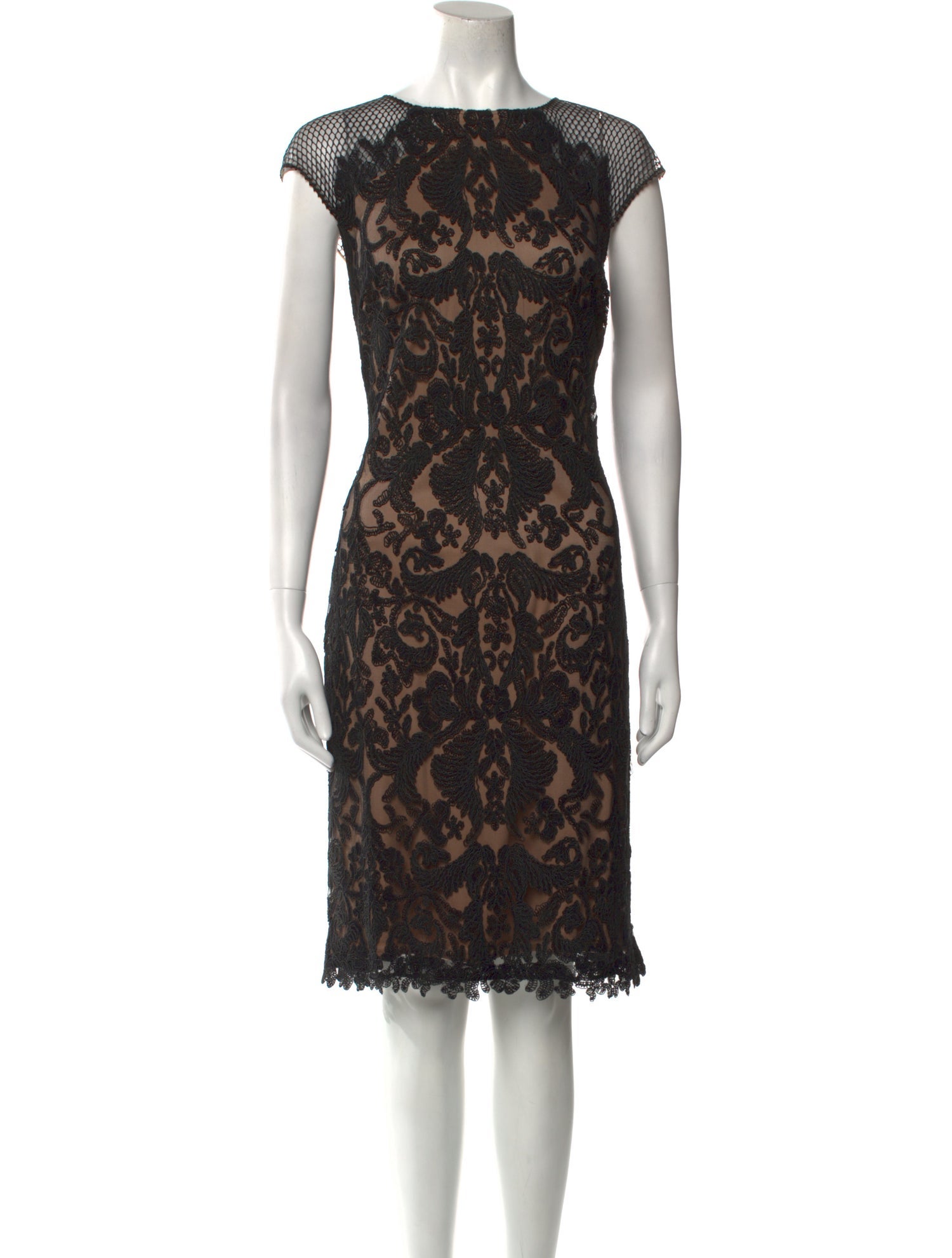 Tadashi Shoji Lace Pattern Knee-Length Dress