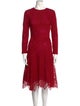 Tadashi Shoji Lace Pattern Midi Length Dress