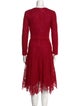 Tadashi Shoji Lace Pattern Midi Length Dress