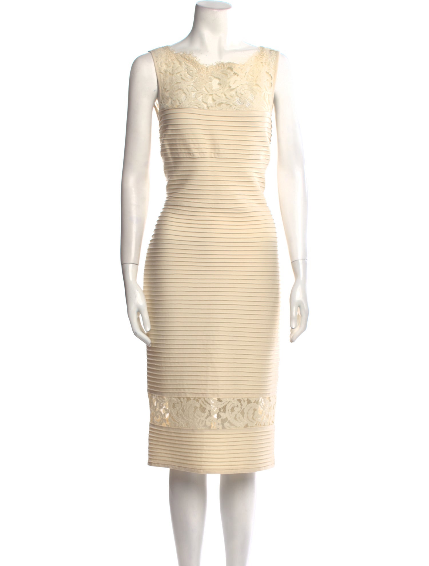 Tadashi Shoji Bateau Neckline Knee-Length Dress