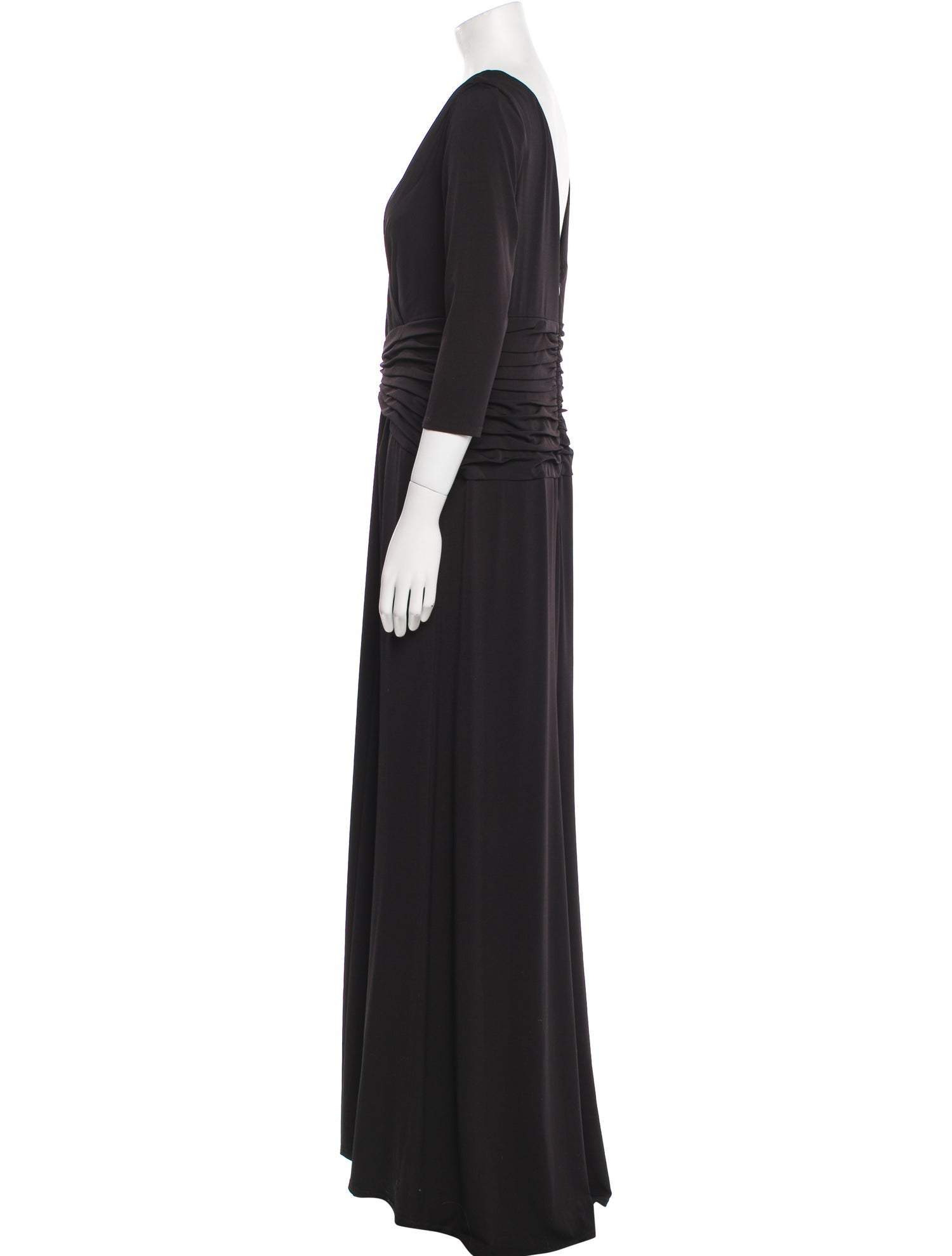 Tadashi Shoji V-Neck Long Dress