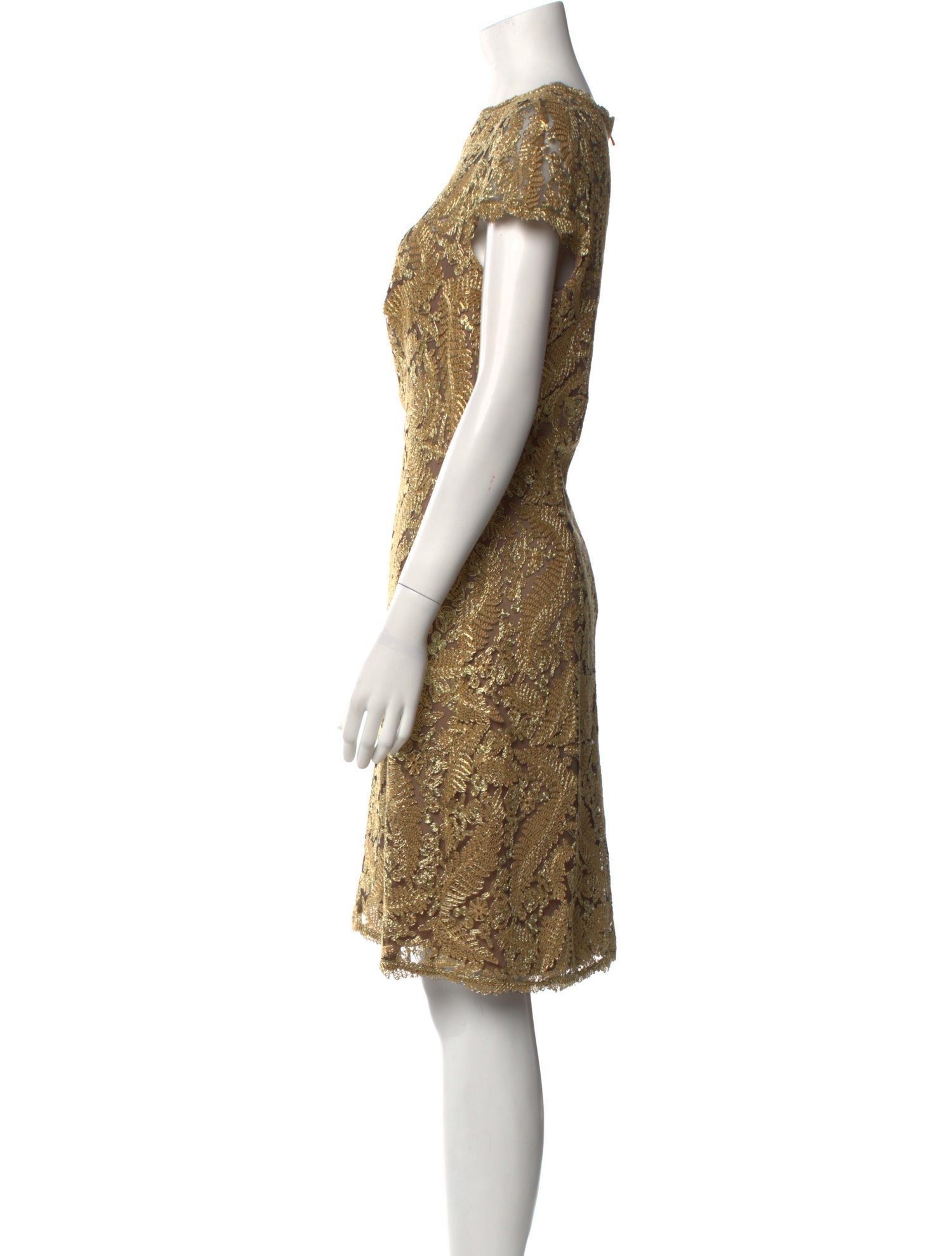 Tadashi Shoji Bateau Neckline Knee-Length Dress