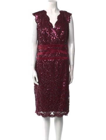 Tadashi Shoji Dresses Lace Pattern Midi Length Dress XL