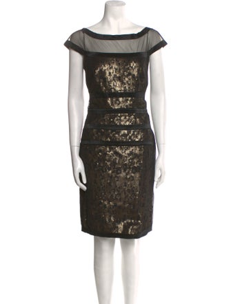 Tadashi Shoji Lace Pattern Knee-Length Dress