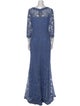Tadashi Shoji Lace Pattern Long Dress