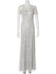 Tadashi Shoji Crew Neck Long Dress