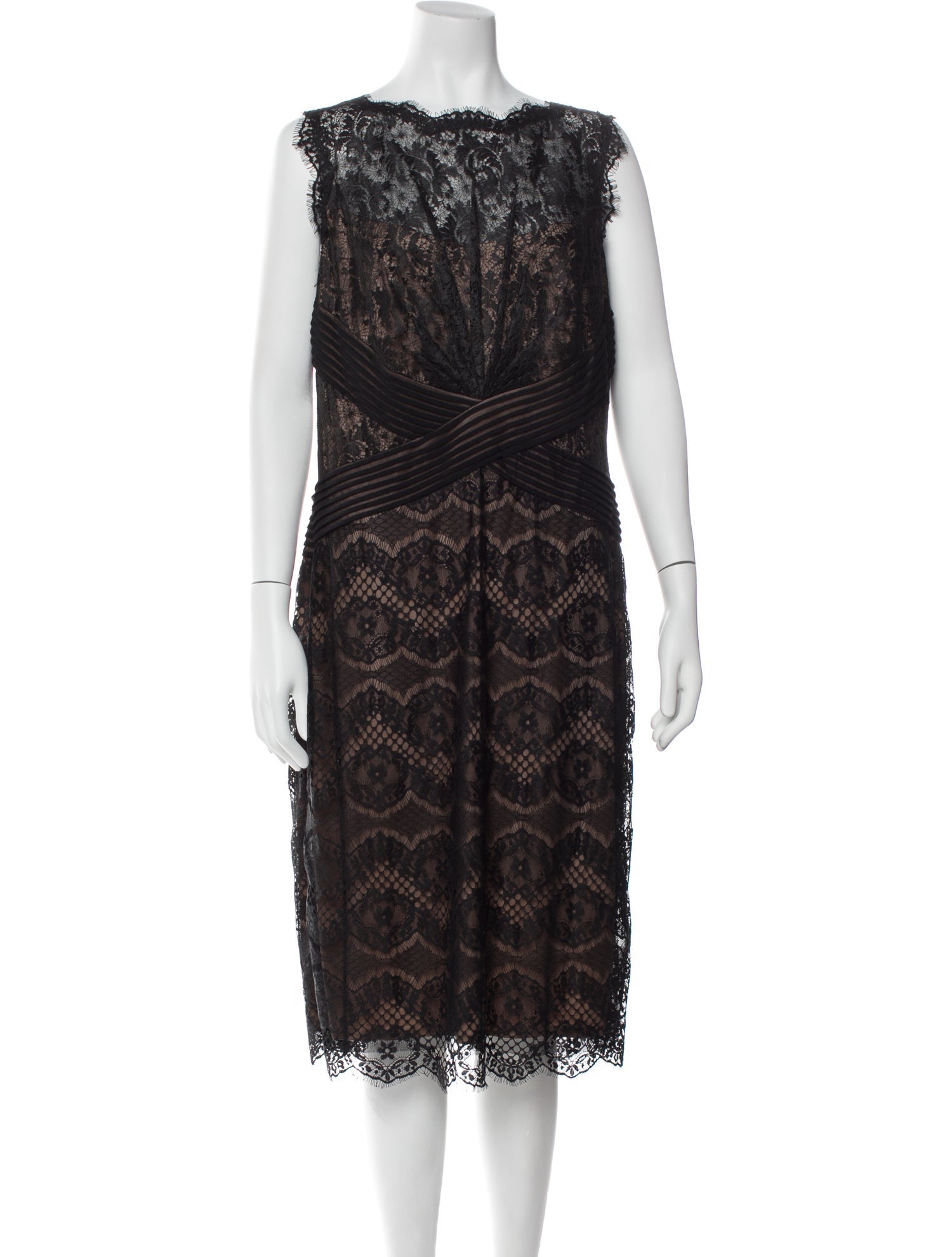 Tadashi Shoji Lace Pattern Midi Length Dress