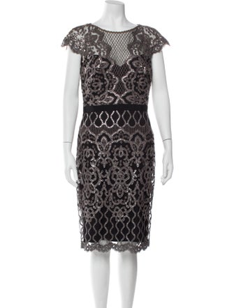Tadashi Shoji Lace Pattern Knee-Length Dress