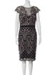 Tadashi Shoji Lace Pattern Knee-Length Dress
