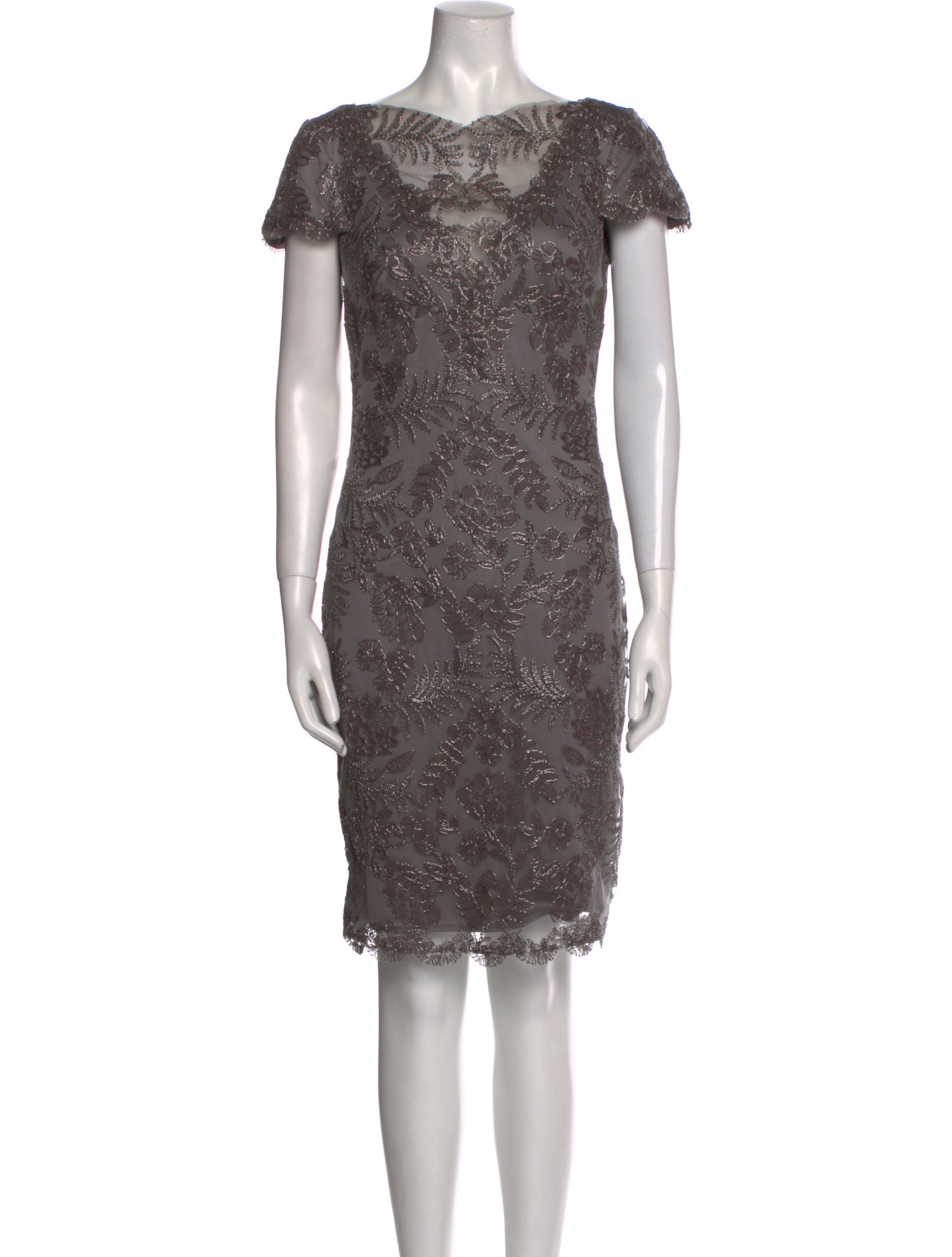 Tadashi Shoji Lace Pattern Mini Dress