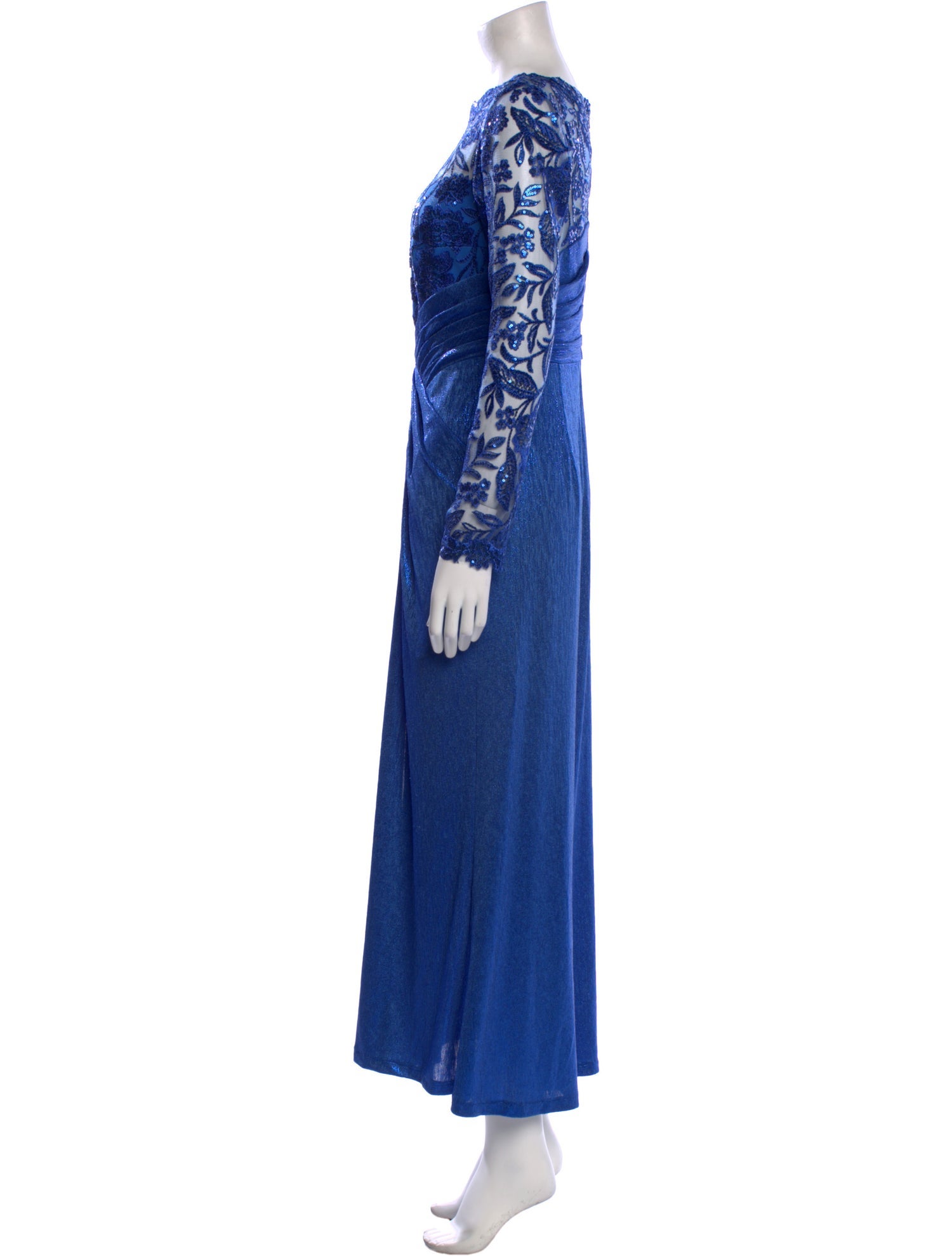 Tadashi Shoji Bateau Neckline Long Dress