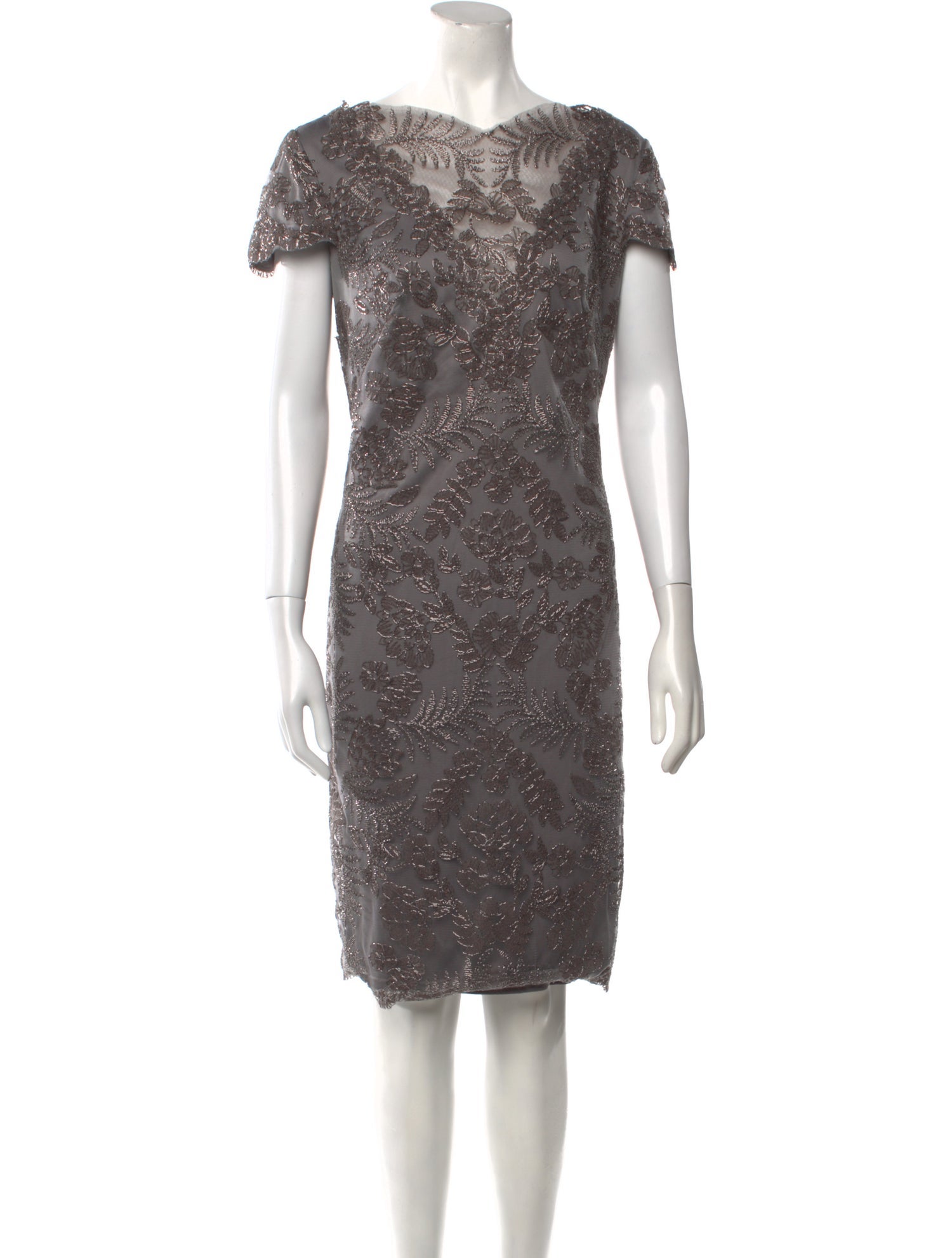 Tadashi Shoji Lace Pattern Mini Dress