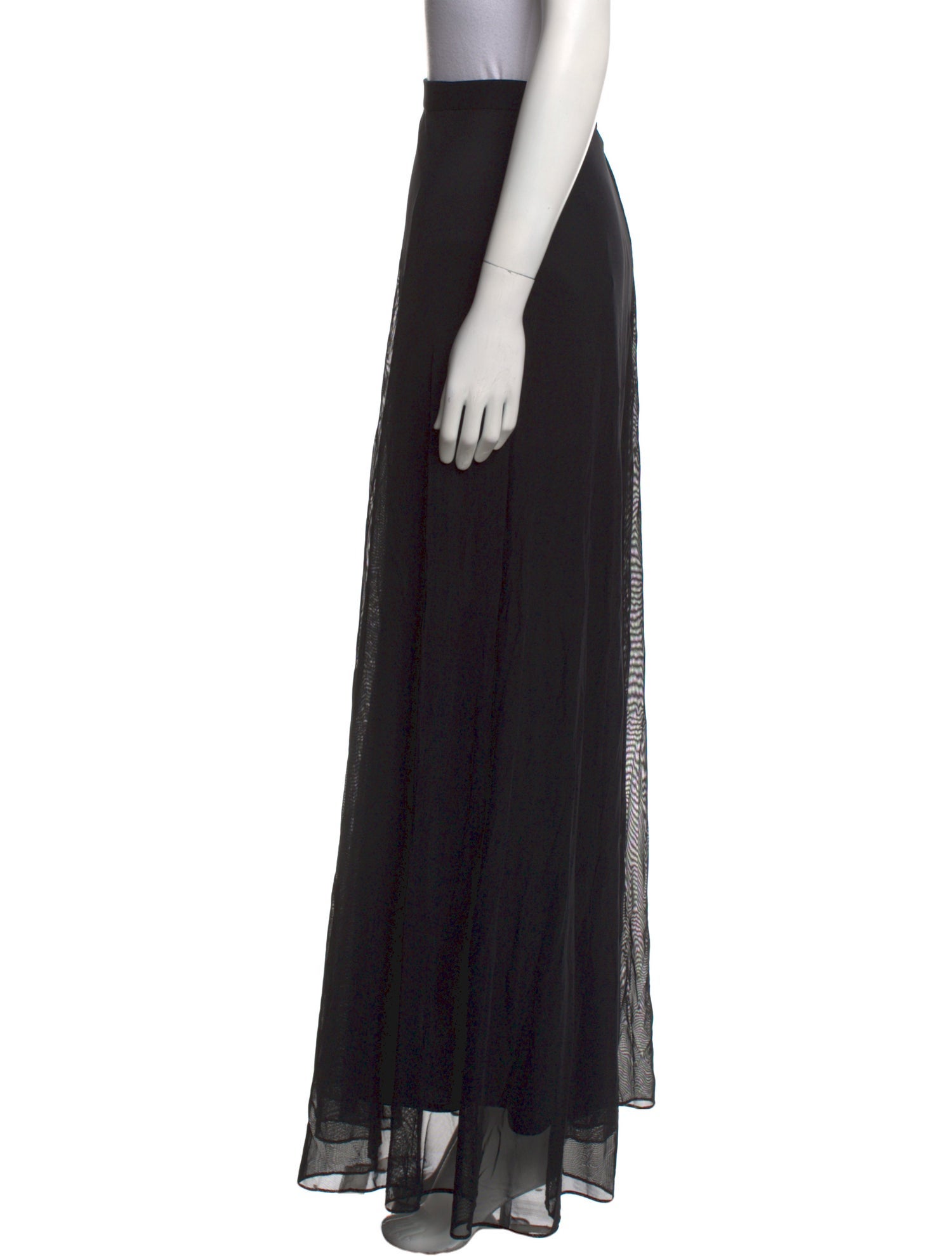 Tadashi Shoji Mesh Accents Midi Length Skirt