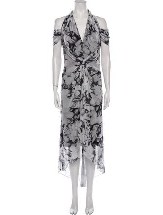 Tadashi Shoji Floral Print Long Dress