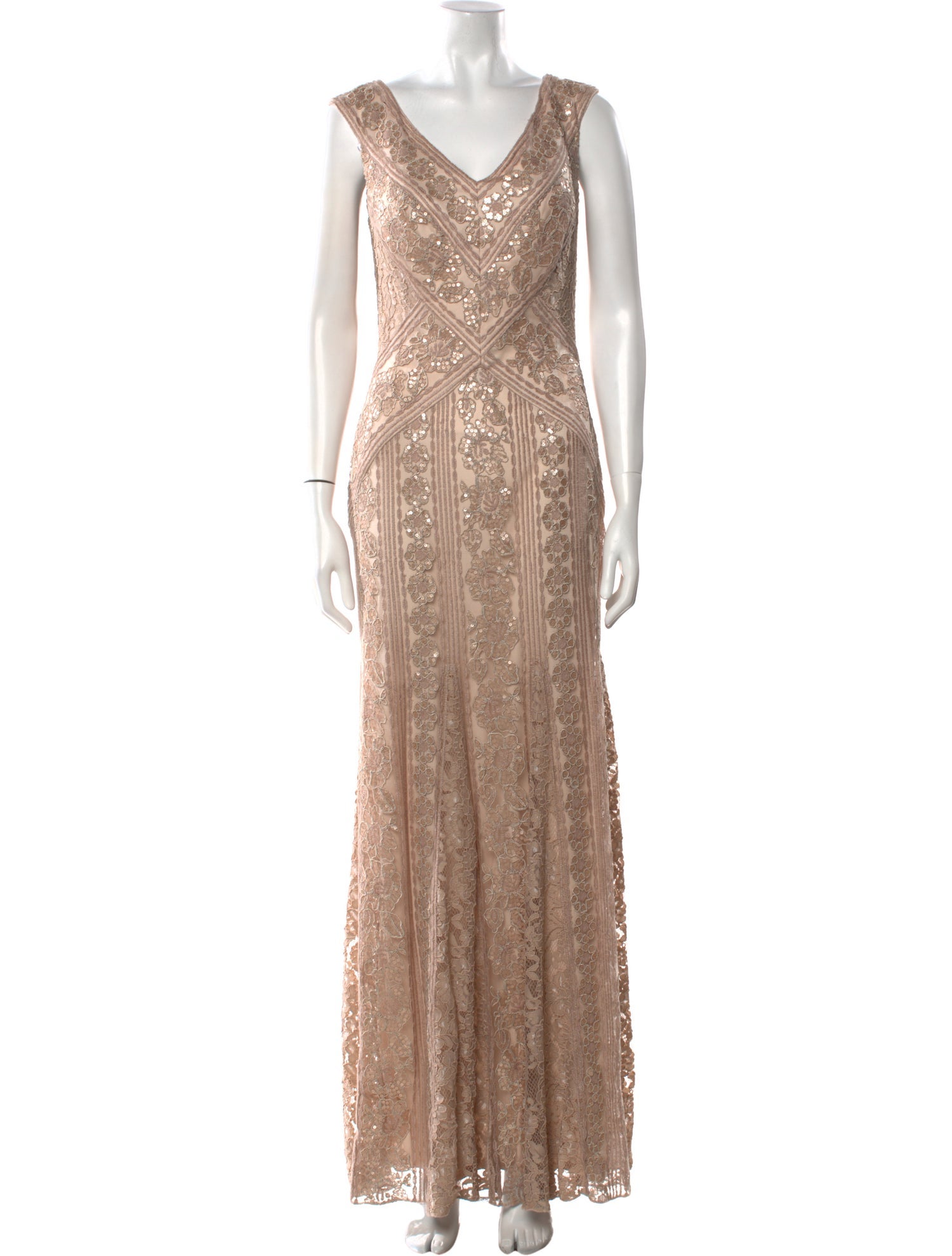 Tadashi Shoji Patterned Long Dress