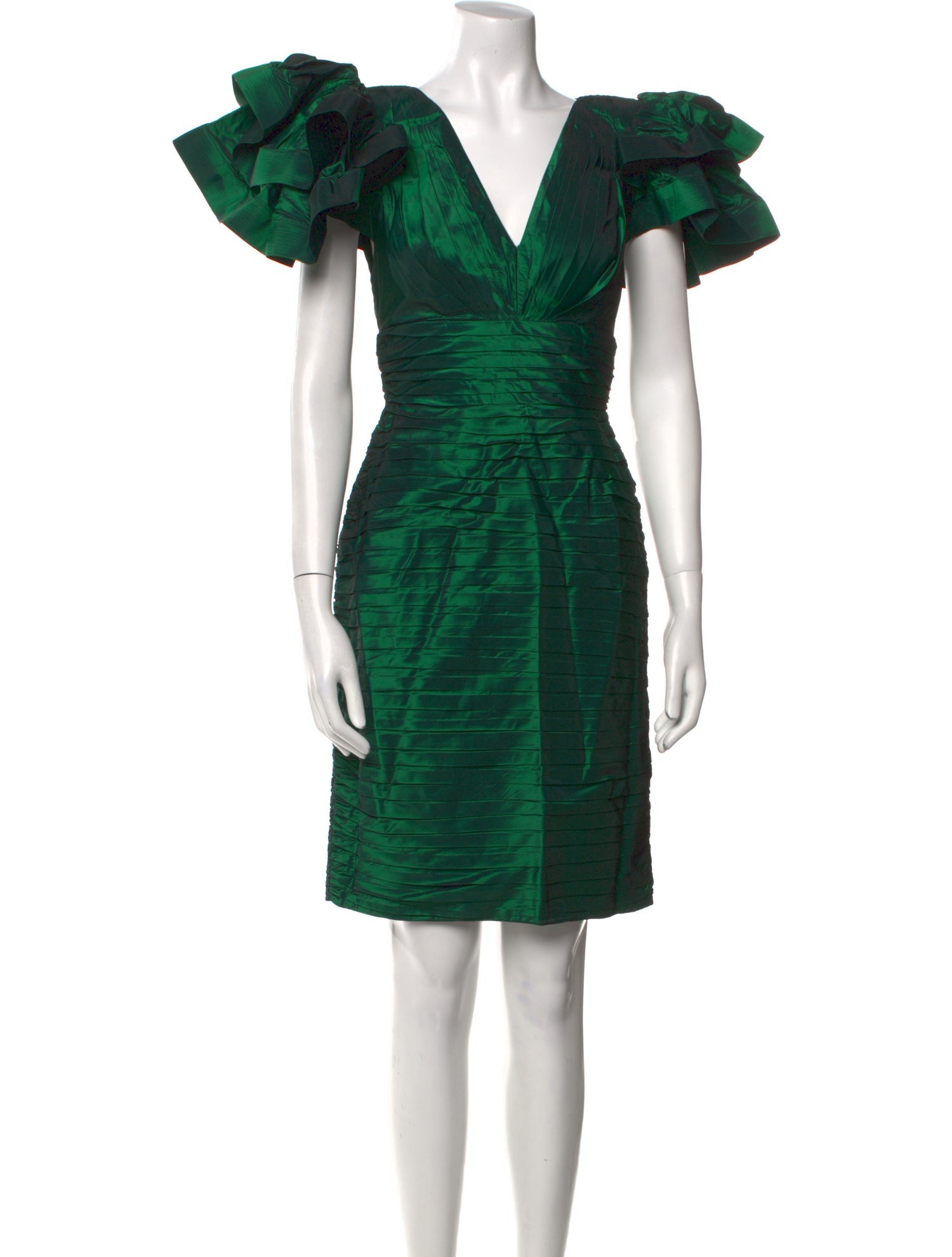 Tadashi Shoji V-Neck Mini Dress