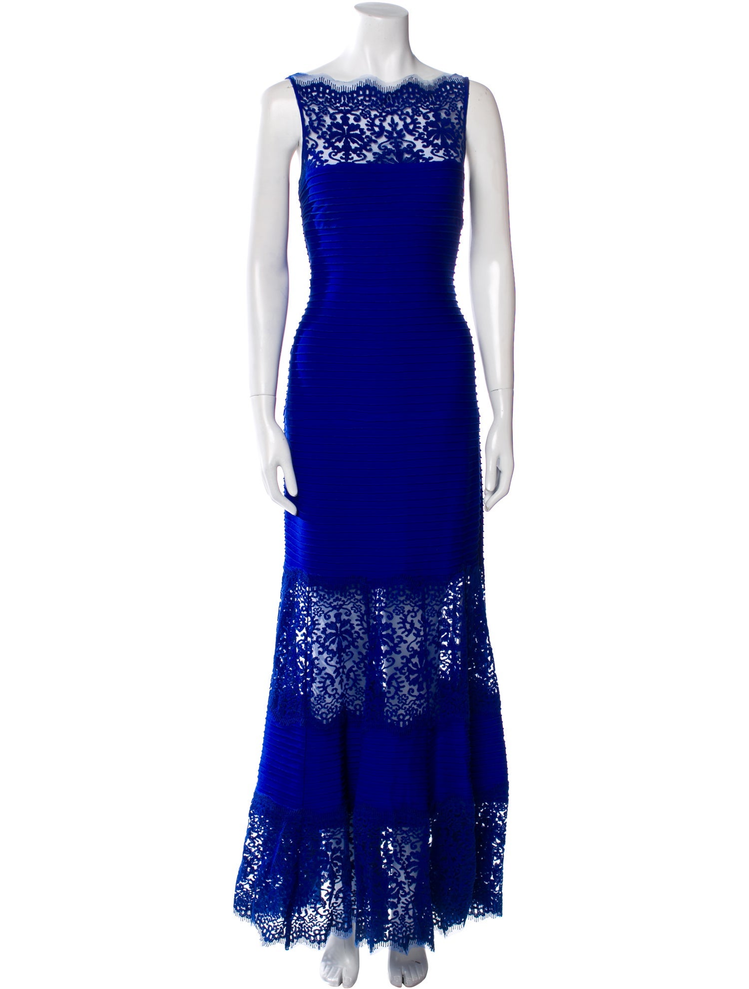 Tadashi Shoji Bateau Neckline Long Dress