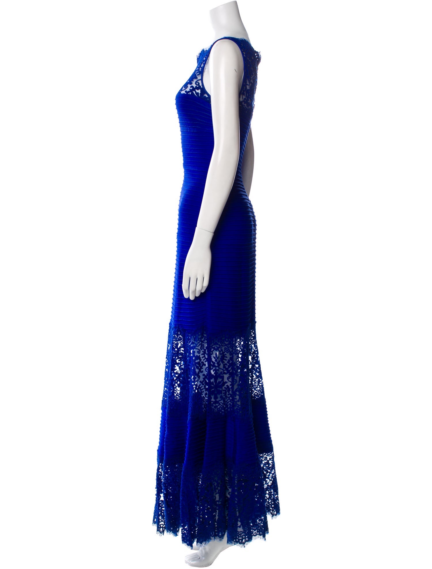 Tadashi Shoji Bateau Neckline Long Dress