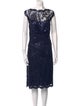 Tadashi Shoji Lace Pattern Knee-Length Dress